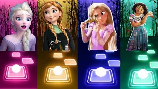 Disney Princesses Songs on YouTube  Into The Unknown Vs How Far Ill Go Vs Anna Vs Encanto Princess [upl. by Davon]