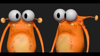 Sculpting in Zbrush a Monster Cartoon  Timelapse [upl. by Hoehne]