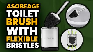 ASOBEAGE Toilet Brush with Flexible Bristles Review  WhatsBestCa [upl. by Croft400]