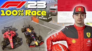 F1 23  Lets Make Leclerc World Champion 7 100 Race Monaco [upl. by Pulsifer]