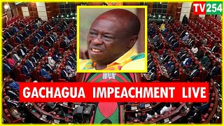 LIVE  Gachagua impeachment happening now in Parliament [upl. by Orfield]