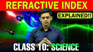 What is Refractive Index Class 10 Light Concept and Numericals  Prashant Kirad [upl. by Had]