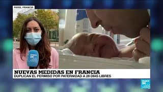 Informe desde París Francia ampliará la licencia de paternidad [upl. by Enihsnus]