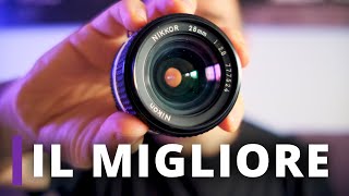 Nikkor 28mm f28 AIS Si dice che non ci sia di meglio [upl. by Ennairek]