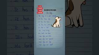 Dog essay 10linesessay english shortvideo short [upl. by Enneyehc]