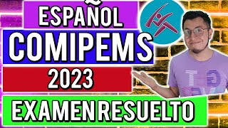 EXAMEN COMIPEMS 2023 ¡RESUELTO  ESPAÑOL [upl. by Assyram905]