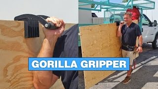 Gorilla Gripper Helps You Carry Large Panels of Wood or Drywall [upl. by Derfniw945]