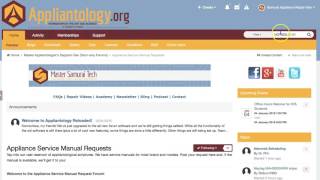 How to Search for Appliance Repair Manuals and other Content at Appliantology [upl. by Anivek409]