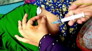 35 साल की महिला को लगा कूल्हे पर लगा amikacin ka injection youtub videos [upl. by Rivers]