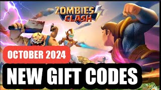 New Zombie Clash Superheroes War Gift Code October 2024  COZ1  Clash of Zombies Code [upl. by Llednil742]