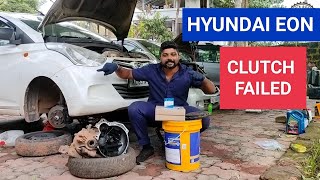 HYUNDAI EON CLUTCH REPLACEMENT  RAZYS GARAGE CALICUT [upl. by Eadas973]