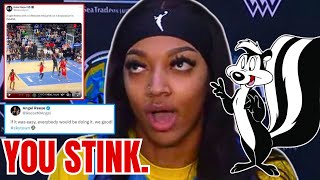 Angel Reese FIRES at WNBA FANS after STINKER OFFENSIVE Showing in Chicago Sky LOSS To Aces [upl. by Kinsman]