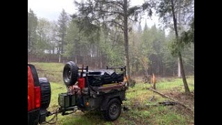 Overlanding in an Upper Peninsula Forest with my M416 Trailer [upl. by Gairc422]