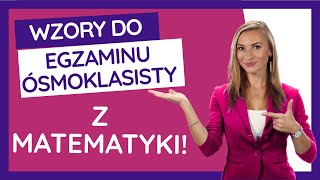 👉💥Wzory do egzaminu ósmoklasisty z matematyki 2022🔥egzaminósmoklasisty2022 matematyka [upl. by Kealey]