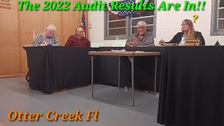 Pt1 Otter Creek Fl Town Hall Council Meeting November 14th The Results are In 2022 Audit [upl. by Fulks139]