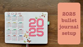 2025 Bullet Journal setup 🩷 New bullet journal 🩷 [upl. by Aislehc]