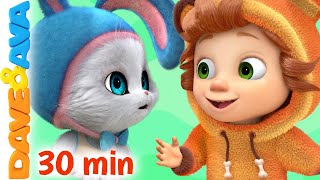 😊 In a Cabin in the Woods and More Nursery Rhymes  Little Kittens  Baby Songs by Dave and Ava 😊 [upl. by Chernow383]