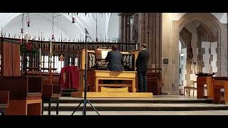 Tom Bell plays Sortie from Messe de la Pentecôte by Messiaen organ of Blackburn Cathedral [upl. by Paul]