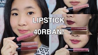 REVIEW2  SWATCHES LIQUID LIPSTICK FOCALLURE 40RIBUAN [upl. by Secilu]