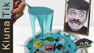 EATING PAINT COLORED SOUP Kluna Tik Dinner 103  ASMR eating sounds no talk [upl. by Yolande]