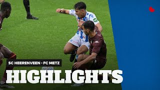 Het dondert en het bliksemt 🌧⚡️  Highlights sc Heerenveen  FC Metz [upl. by Mehcanem373]