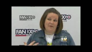 CBS DFW Channel 11 talks with Chewbacca Mom at Fan Expo Dallas [upl. by Adham]