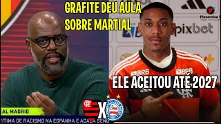 ASSINA ATÉ 2028 quotGRAFITE DEU AULA SOBRE MARTIAL NO FLAMENGOquot VEM PRA AUMENTAR O PATAMAR DO MENGÃO [upl. by Imaon764]