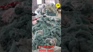 Colour cotton waste banian waste for cleaning purposes contact J V TRADERS THIRUPUR 80155 16613 [upl. by Eidarb230]