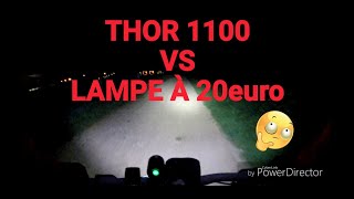 4 Test éclairage Spanninga THOR 1100 VS lampe 3 leds [upl. by Jessy236]