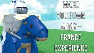 Roblox Make Your Own Army  France Experience [upl. by Hijoung]