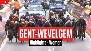 Highlights 2023 GentWevelgem  Womens Elite [upl. by Tallbott701]