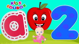 ABC 123 amp Shapes Learning Videos For Preschool  ABC And One Two Three  ABC Phonics Song [upl. by Nuawed110]