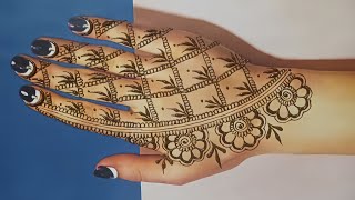 Arabic mehndi designs right hand Front hand mehndi designs simple  mehndi designs full hand [upl. by Nancee842]