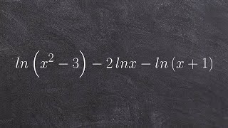 Simplifying a logarithmic expression to one single logarithm [upl. by Eisus929]