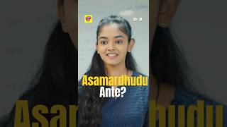 Asamardhudu Ante Enti  30 weds 21  ytshorts  Reels  Whatsapp Status  Chai Bisket [upl. by Kei828]