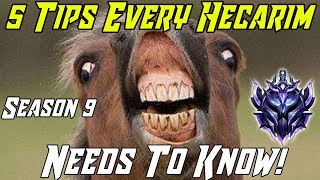 5 THINGS EVERY HECARIM PLAYER NEEDS TO KNOW League of Legends Guide [upl. by Erna655]