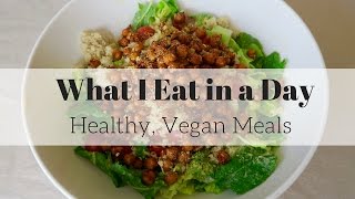 What I Eat in A Day  Healthy Vegan Meals [upl. by Amek973]