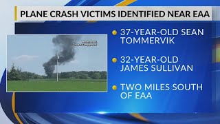 Authorities identify two dead after plane crash near EAA in Oshkosh both from outofstate [upl. by Marjorie]