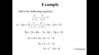 MTH 100  Lecture 22  Quadratics Part 3 and Review 5 [upl. by Htidra777]