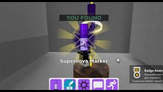 How to get SUPERNOVA marker in FIND THE MARKERS Roblox  UPDATED 2024 [upl. by Lyret]