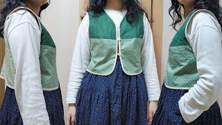 조끼 만들기 파트1 안감 재봉하기 Making a Vest Part 1 Sewing the Lining 재봉 브이로그 Sewing Vlog [upl. by Matusow]