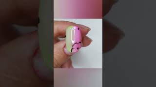 😍🩷Uñas rosadas decoradas con flores y degradado  Esmaltado semipermanente💅 [upl. by Hocker]