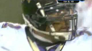 Ravens LB Ray Lewis Lays Out Ahman Hall [upl. by Nalak]