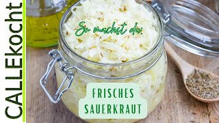 Frisches Sauerkraut selber machen Ganz einfach mit Omas quotDIYquot Rezept [upl. by Aciretal250]