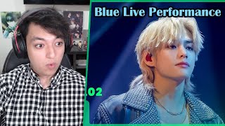 V NPOP Appearance  Blue Live Performance Reaction [upl. by Toddie]