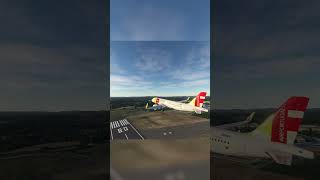 Delightful Departure TAP Air Portugal A320neo at Exeter Airport EXT Exeter United Kingdom fly [upl. by Melicent]