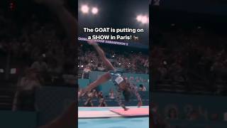 Simone Biles drops HUGE 158 vault in qualifying 😱 [upl. by Nodnyl]