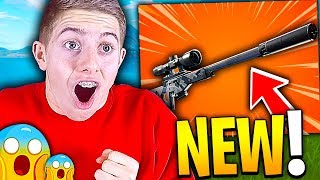 JE DÉCOUVRE LE NOUVEAU SNIPER SILENCIEUX LÉGENDAIRE SUR FORTNITE BATTLE ROYALE [upl. by Sidnal]