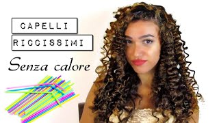 CAPELLI RICCISSIMI con le cannucce 🍹 Vlog 29 [upl. by Auqinal608]