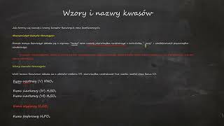 Wzory i nazwy kwasów [upl. by Berstine736]